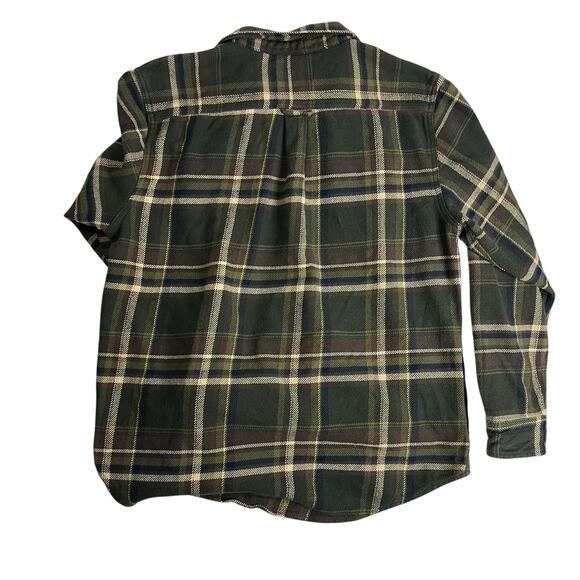 Orvis Men’s Green Plaid Flannel Shirt Jacket XL 100% Cotton - Side Pockets - Picture 5 of 9